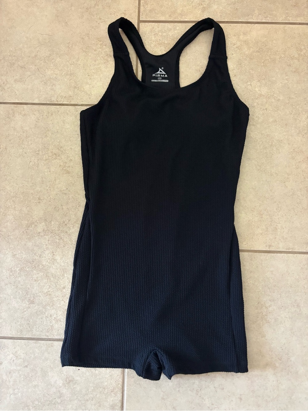 Women's Black Athletic Shorts Romper